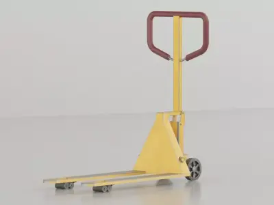 Lowpoly Manual Forklift Low-poly 3D model