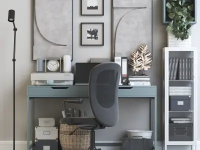 Office workplace 124 3D model