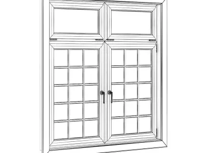 Plastic Window 1940mm x 2020mm 3D model