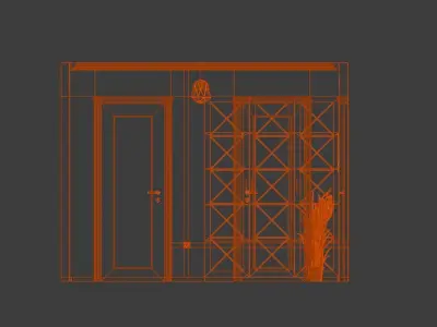 Small Hall Realistic 3D model