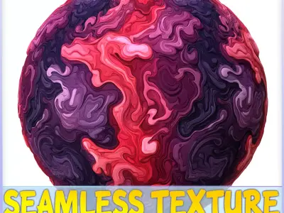  Stylized Lava Seamless Texture Texture