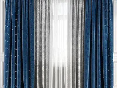 Curtain Set 127 3D model