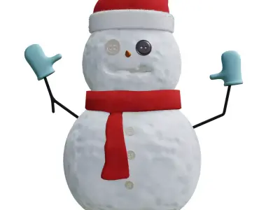 Scary Snowman 3D model