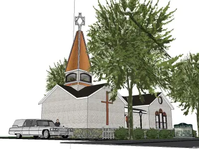 Architecture-Religion-God-Culture-Temple-0302 church 3D model