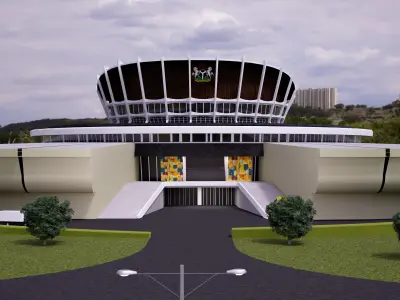 National Theatre Lagos 3D model