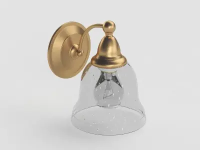 Filey One Light Bath Sconce 3D model
