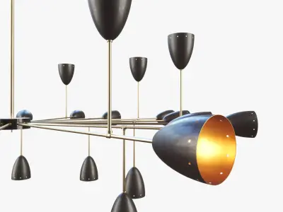 Branching Chandelier 3D model