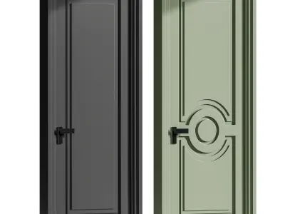 Modern entrance door 81 3D model