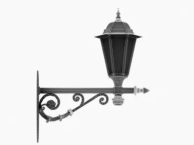 Classic Street Wall Lantern 4 3D model