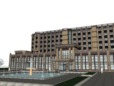 vacation spot-Resort-Fashion Leisure Hotel-0212 3D model
