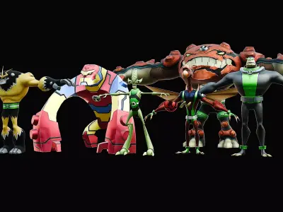 Ben 10 Omniverse 3D Model Pack 3D model