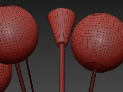 Magic Circus Sputnik Chandeliers 01 3D model