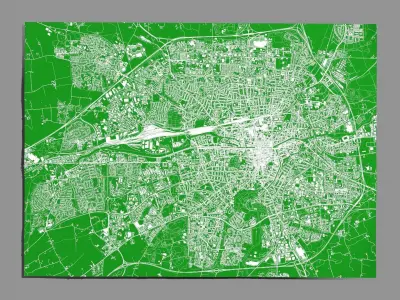 Cityscape Rennes France 3D model