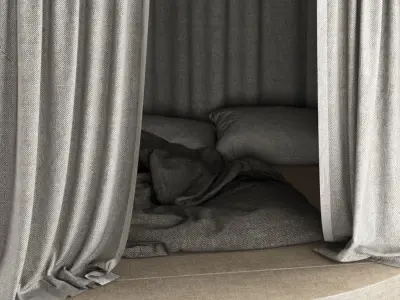 Outdoor open Camping tent 3D model