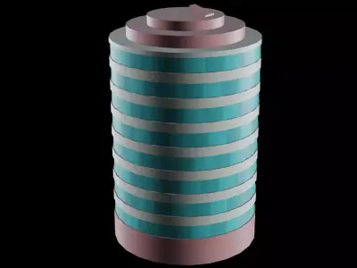 Stylized Building 4 - Mobile Game Asset Free low-poly 3D model