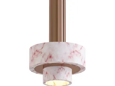 Ambra pendant light with marble 3D model