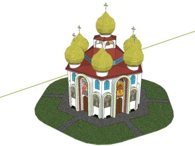 Architecture-Religion-God-Culture-Temple-0132 church 3D model