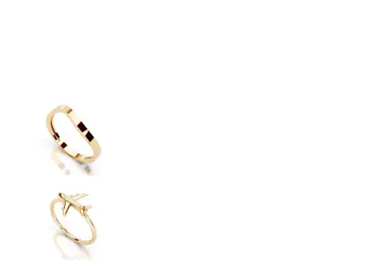 Slim 14K Ring Under 3 Grams US Size 7  Rhino 3DM  STL 3D print model