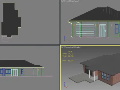 Brick House 1 3D model