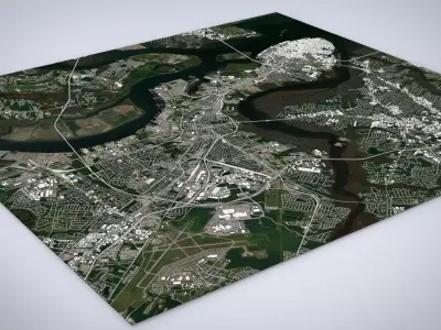 Cityscape Charleston South Carolina USA  3D model