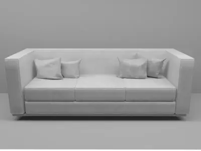 sofa 3d with pillows 3D model