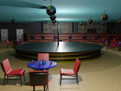 Night Club Low-poly 3D model