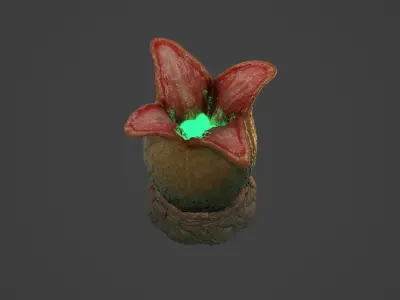 Ovomorph venus flytrap 3D model
