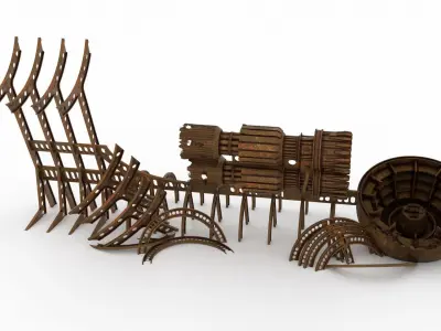 JB-75 Starclipper Wreck 1-12 scale Blackseries 3D print model