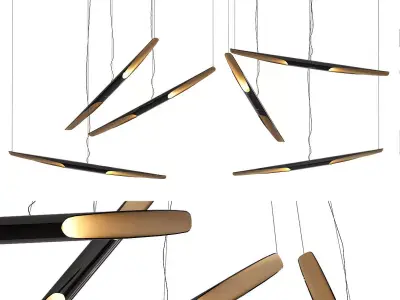 Unique modern pendant lights 3D model