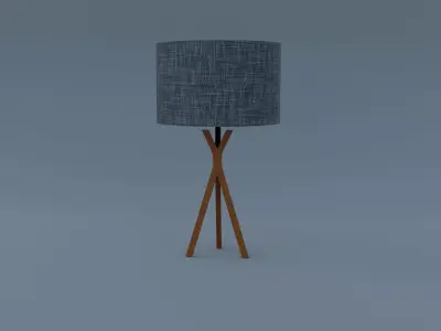  Imbuia Table Lamp 1004M Low-poly 3D model