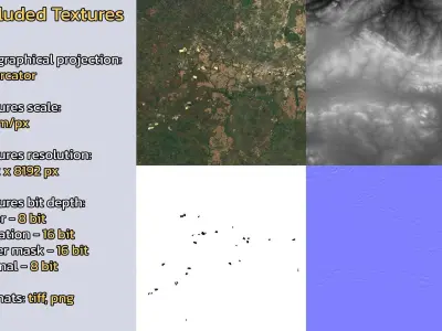 Soweto South Africa City Landscape 3D Model 3D model