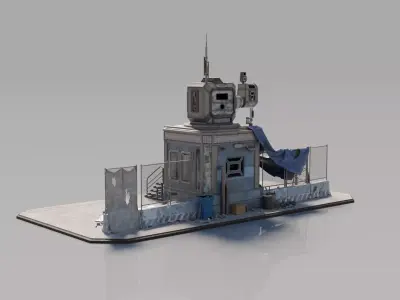 Neighborhood House Building 8 3D model