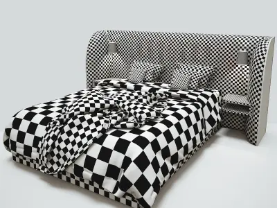 Rochebobois Cherche Midi bed 3D model