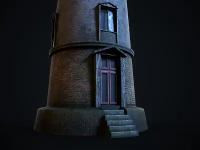 Lighthouse Low-poly 3D model
