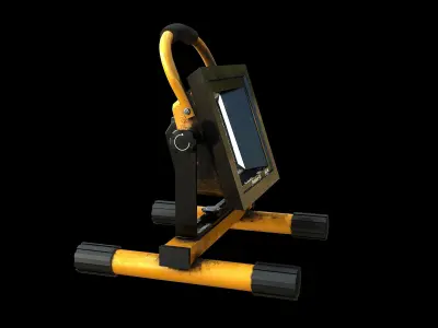 Stand Construction Work Light PBR Low-poly 3D model