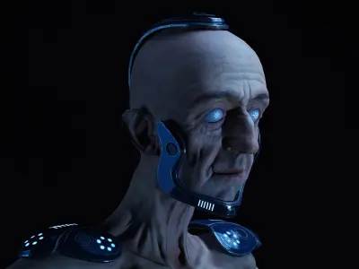 Sci-Fi Character Low-poly 3D model order