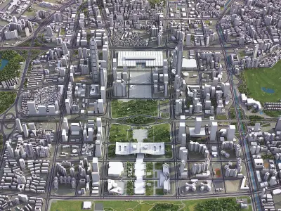 Shenzhen Low-poly 3D model