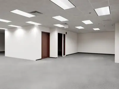 Backrooms Office Liminal Space 3D model