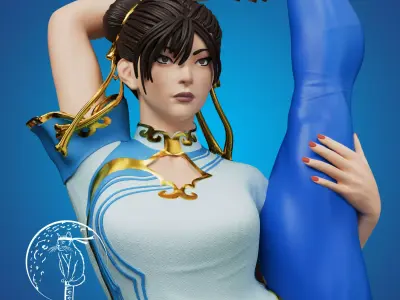 Chun Li Street Fighter SFW Bikini NSFW Ready For 3D Printing 3D print model