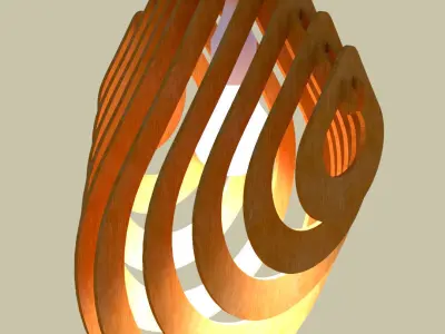 Chandelier lamp model 3D 3D model