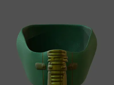 Gas mask helmet 3d model scifi Low-poly  Low-poly 3D model 249