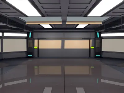 Sci Fi Interior 3D model
