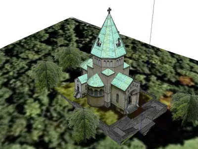 Architecture-Religion-God-Culture-Temple-030 church 3D model