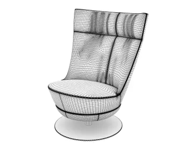 FM 180 Armchair 3D model