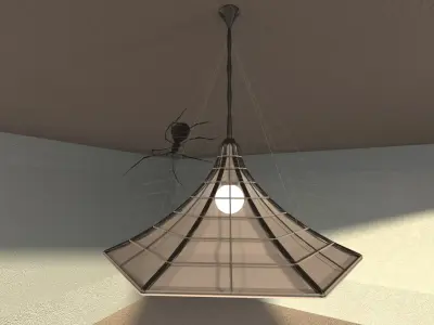 Spider Pendant Light Free 3D model