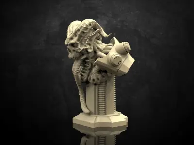 Cyber Incubus Bust 3D print model