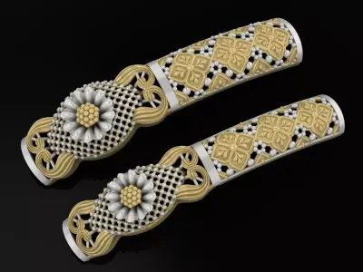 NEW 24 INDIAN BANGLES COMPLETE LOT 3D print model