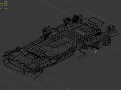 Space Station - Bridge 02 3D model