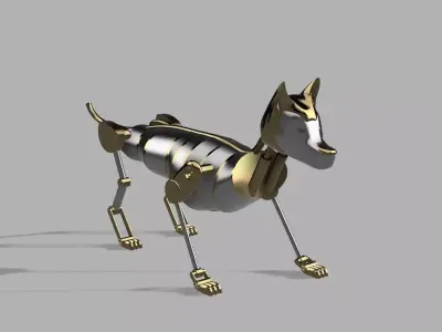 Mecha Wolf 3D print model