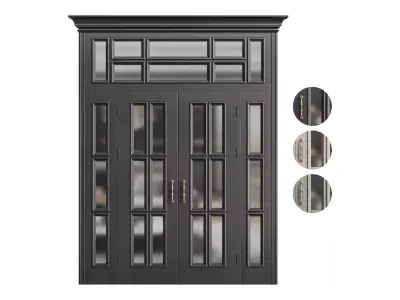 Modern entrance door 19 3D model